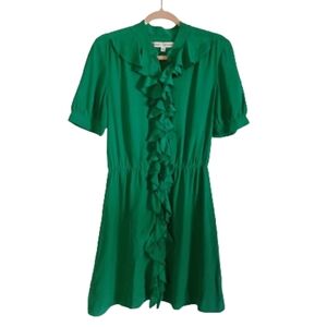 Amanda Uprichard Green Silk Dress
